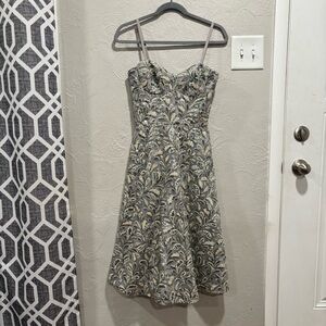 Dress The Population Carlita Sequin Midi Dress in Dove sz XS NWT
